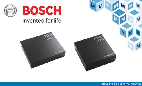 贸泽电子开售博世BHI260AB与BHA260AB智能传感器中枢，赋能新一代电子产品